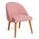 Ver imagem 3 de Kit 06 Cadeiras Poltrona de Jantar Lua Veludo Rosa Chiclete Pé Palito Dal Poz Estofados