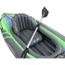 Ver imagem 2 de Caiaque Inflável até 100 Kg Verde - Remos e Bomba Challenger K1- Intex