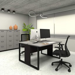 Plataforma para 2 Lugares Pés em Metal 90cm X 120cm - 2