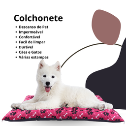 Colchonete de Pet Caminha Pink Para Cães e Gatos Impermeável Macio 70cm x 60cm - 2
