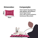 Ver imagem 3 de Colchonete de Pet Caminha Pink Para Cães e Gatos Impermeável Macio 70cm x 60cm