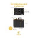 Ver imagem 5 de Armário de Cozinha Modulada Compacta Fidelitá Nara 100% MDF 2 Peças 120cm 6 Portas 2 Gavetas com