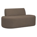 Ver imagem 1 de Sofá Reto 03 Lugares 180cm Mônaco Bouclé Marrom - Nexta Casa