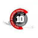 Ver imagem 2 de Kit com 10 Cabo para Telefonia Espiral, Preto - 2 M