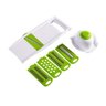 Kit Cortador Ralador Fatiador Multifuncional Vegetais Legumes Verduras Cozinha 5 Lâminas - 1