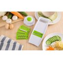 Ver imagem 2 de Kit Cortador Ralador Fatiador Multifuncional Vegetais Legumes Verduras Cozinha 5 Lâminas