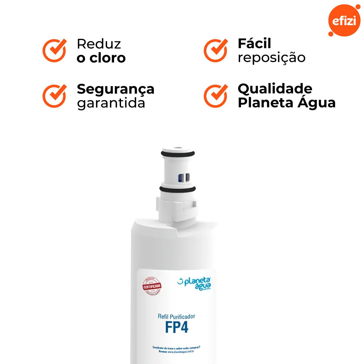 Refil Filtro Fp4 para Purificador Consul Planeta Água - 5