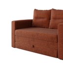 Ver imagem 5 de Sofá Cama 2 Lugares Casal 1,50 Mts Chenile Prince Luma Matri Cor:chenile Terracota