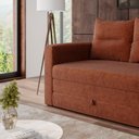 Ver imagem 7 de Sofá Cama 2 Lugares Casal 1,50 Mts Chenile Prince Luma Matri Cor:chenile Terracota