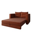 Ver imagem 4 de Sofá Cama 2 Lugares Casal 1,50 Mts Chenile Prince Luma Matri Cor:chenile Terracota