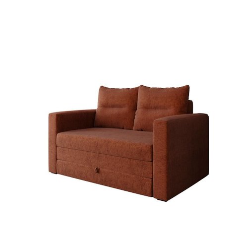 Sofá Cama 2 Lugares Casal 1,50 Mts Chenile Prince Luma Matri Cor:chenile Terracota