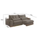 Ver imagem 2 de Sofá 290 Cm Braço 25 Cm Retrátil e Reclinável Lake Meu Sofá Online