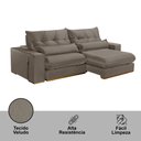 Ver imagem 5 de Sofá 290 Cm Braço 25 Cm Retrátil e Reclinável Lake Meu Sofá Online