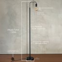 Ver imagem 4 de Luminaria de Chao Curvado em Aluminio para Leitura e Sala de Estar Soquete E27 Bivolt