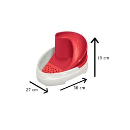 Tobo Fonte Bebedouro Cães e Gatos 2,5 litros 110V - Vermelho - 2