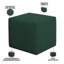 Ver imagem 5 de Poltrona de Amamentação com Balanço e Puff Ravena W01 Suede Verde - Lyam Decor