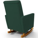 Ver imagem 6 de Poltrona de Amamentação com Balanço e Puff Ravena W01 Suede Verde - Lyam Decor