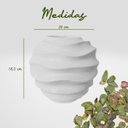 Ver imagem 3 de Vaso Cerâmica Alga M 20x13x18,5cm - Formas Fluidas e Elegantes