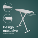 Ver imagem 5 de Mesa Tábua de Passar Roupa Tecido Térmica Prática Porta Ferro Dobrável Itagold