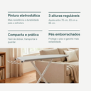 Ver imagem 6 de Mesa Tábua de Passar Roupa Tecido Térmica Prática Porta Ferro Dobrável Itagold