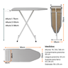 Mesa Tábua de Passar Roupa Tecido Térmica Prática Porta Ferro Dobrável Itagold - 3