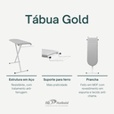 Ver imagem 3 de Mesa Tábua de Passar Roupa Tecido Térmica Prática Porta Ferro Dobrável Itagold
