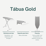Mesa Tábua de Passar Roupa Tecido Térmica Prática Porta Ferro Dobrável Itagold - 4