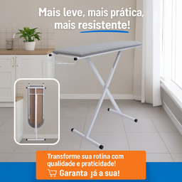 Mesa Tábua de Passar Roupa Tecido Térmica Prática Porta Ferro Dobrável Itagold - 3