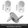 Tampa de Vaso Sanitário Hélios para Bacia Jacuzzi Fecha Suave e Click Soft Close com Amortecedor 1.6 - 5
