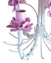 Ver imagem 5 de Lustre Quarto de Menina Artesanal com Flores Lindo e Simples 03 Bocas - Branco & Verniz