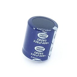 6 Peças Capacitor Eletrolítico 330 Uf X 400 V Eletrônico - 1