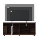 Ver imagem 3 de Rack Bancada Jurerê 1.5 para TV 65" 150cm MDP com Rodízios Colibri Móveis