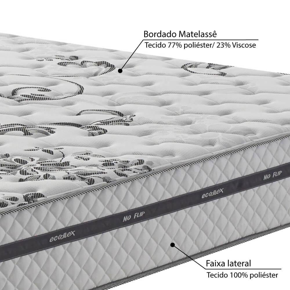 Colchão King Grand Support Molejo Contínuo 193x203x25 - Branco - 3