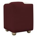 Ver imagem 7 de Puff Decorativo Quadrado Penteadeira Urban - Bordo-bege Corino