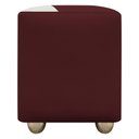 Ver imagem 6 de Puff Decorativo Quadrado Penteadeira Urban - Bordo-bege Corino