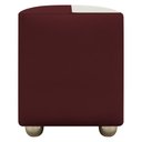 Ver imagem 4 de Puff Decorativo Quadrado Penteadeira Urban - Bordo-bege Corino