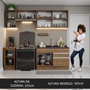 Ver imagem 6 de Armário de Cozinha Completa 240cm Rustic Glamy Madesa 07