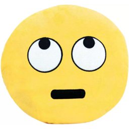 Almofada Pelúcia Emoticons Revirando Olhos 30Cm Soft Toys - 1