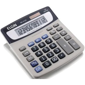 Calculadora de Mesa 12dig.visor Lcd Solar/bat.g10 Elgin