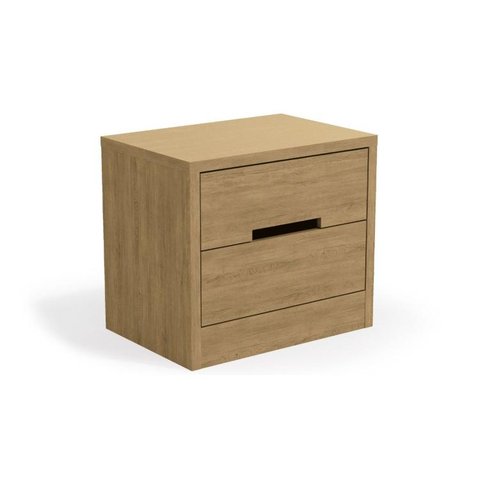 Mesa Cabeceira Casal S822 c/ 2 Gavetas Freijó - Kappesberg