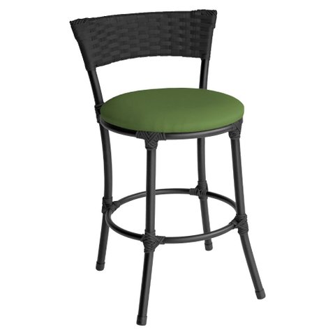 Banqueta Baixa Pisa Aço Carbono Estofada para Cozinha