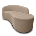 Ver imagem 6 de Sofá Decorativo Divã Forma Orgânica Curvo Bouclé para Salas e Consultorio Aurea