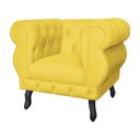 Ver imagem 4 de Poltrona Decorativa Sala Recepção Maya Suede Amarelo Lm Decor