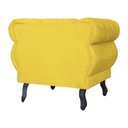 Ver imagem 5 de Poltrona Decorativa Sala Recepção Maya Suede Amarelo Lm Decor
