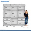 Ver imagem 5 de Guarda Roupa Casal 3 Portas 4 Gavetas de Correr Itália -Mt- Rei de Casa Branco