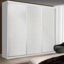 Ver imagem 3 de Guarda Roupa Casal 3 Portas 4 Gavetas de Correr Itália -Mt- Rei de Casa Branco