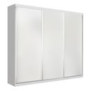 Ver imagem 1 de Guarda Roupa Casal 3 Portas 4 Gavetas de Correr Itália -Mt- Rei de Casa Branco