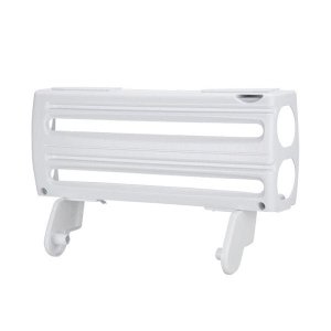 Suporte Porta Rolo 3 em 1 Papel Toalha Alumínio Pvc Cortador Deslizante