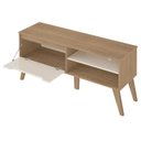 Ver imagem 6 de Rack Bancada para Tv 60 Pol 134 Cm 4600 Carvalho Off White Arly