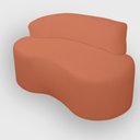 Ver imagem 4 de Sofa Organico Curvo 2 Lugares 145 Cm Boucle Terracota